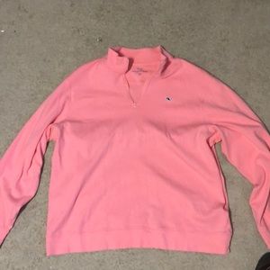 Vineyard Vines Peach Quarter neck zip